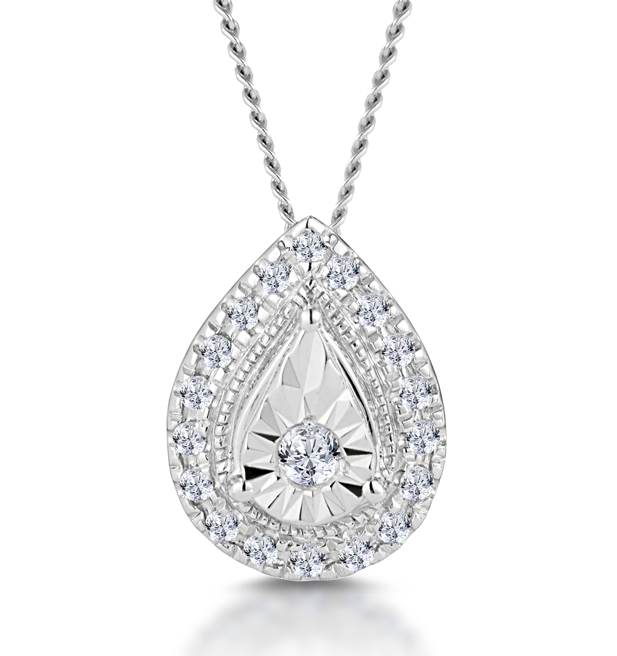 Diamond Halo Necklaces and Pendants The Diamond Store